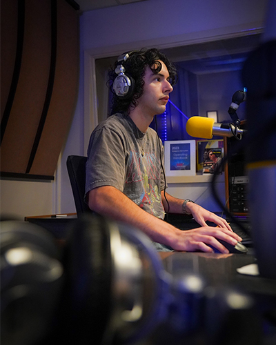 Alex in studio