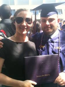 Chad Granger and his wife, LSU Graduation